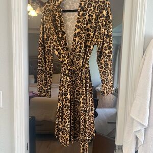 Little Miss Dessa Leopard Print Women's Robe